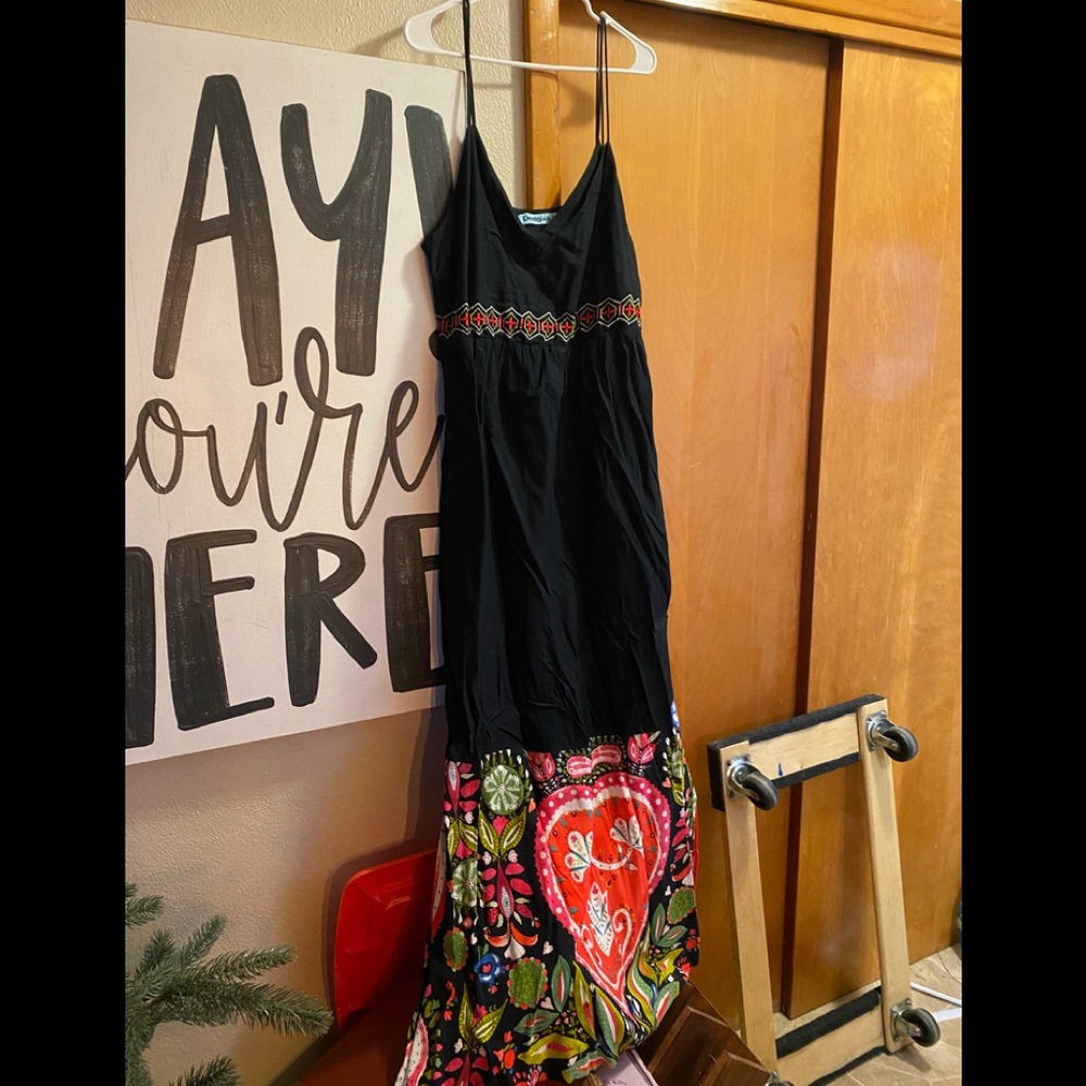 Desingual maxi dress